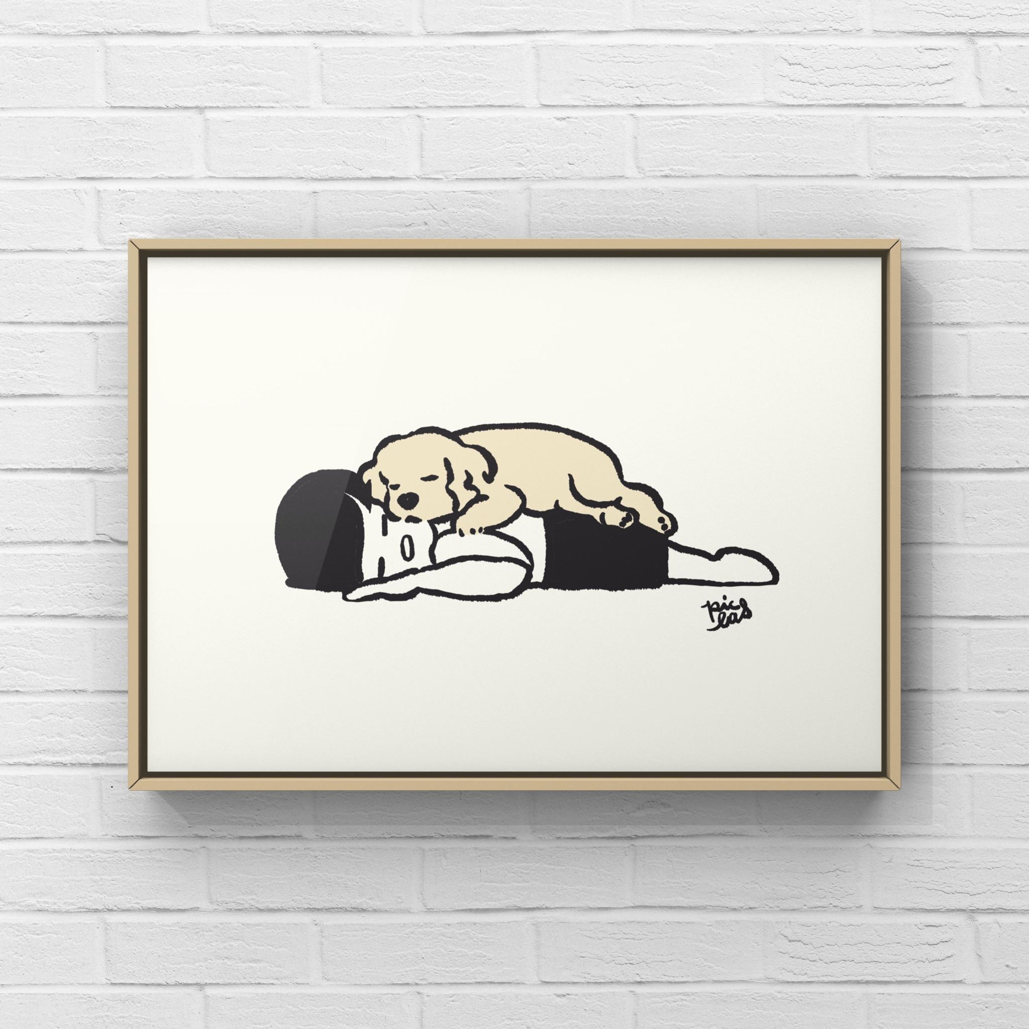 コッカースパニエル【毛布】A4イラストポスター1枚目の画像