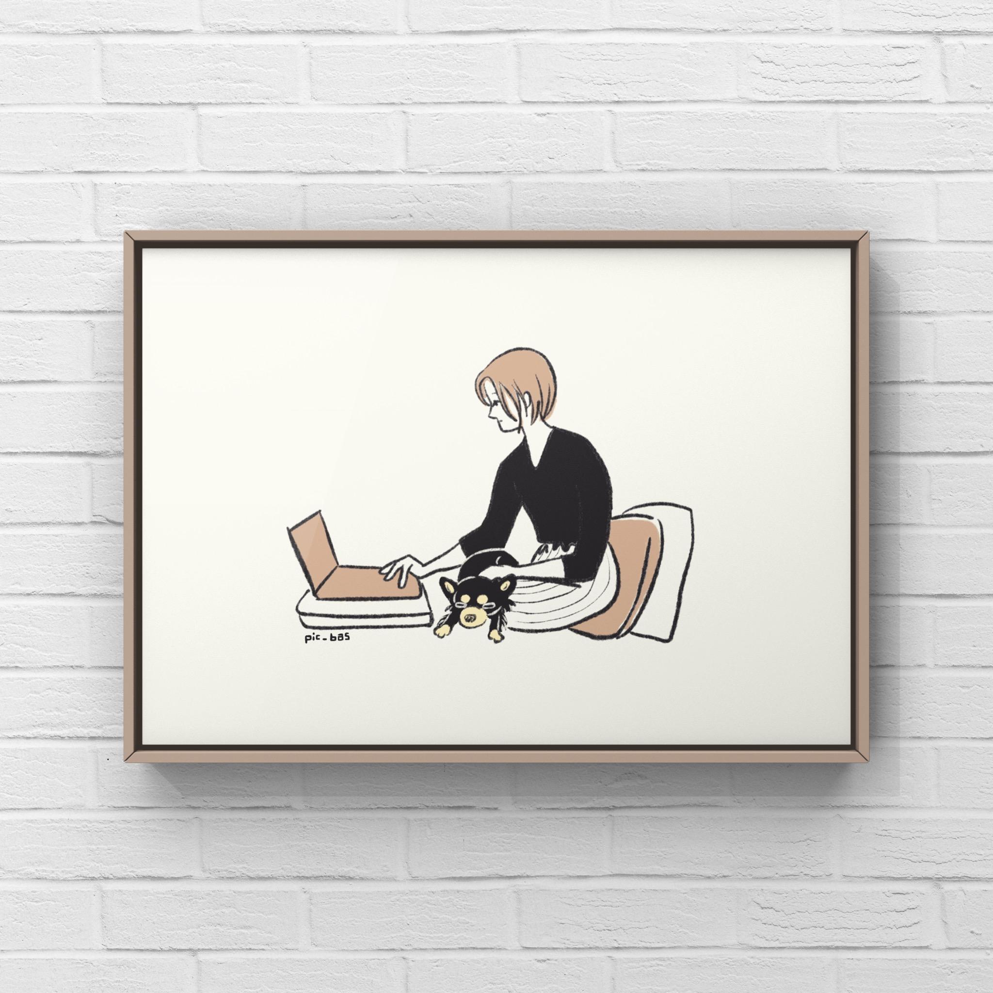 チワワ【待ちぼうけ】A4ポスター1枚目の画像