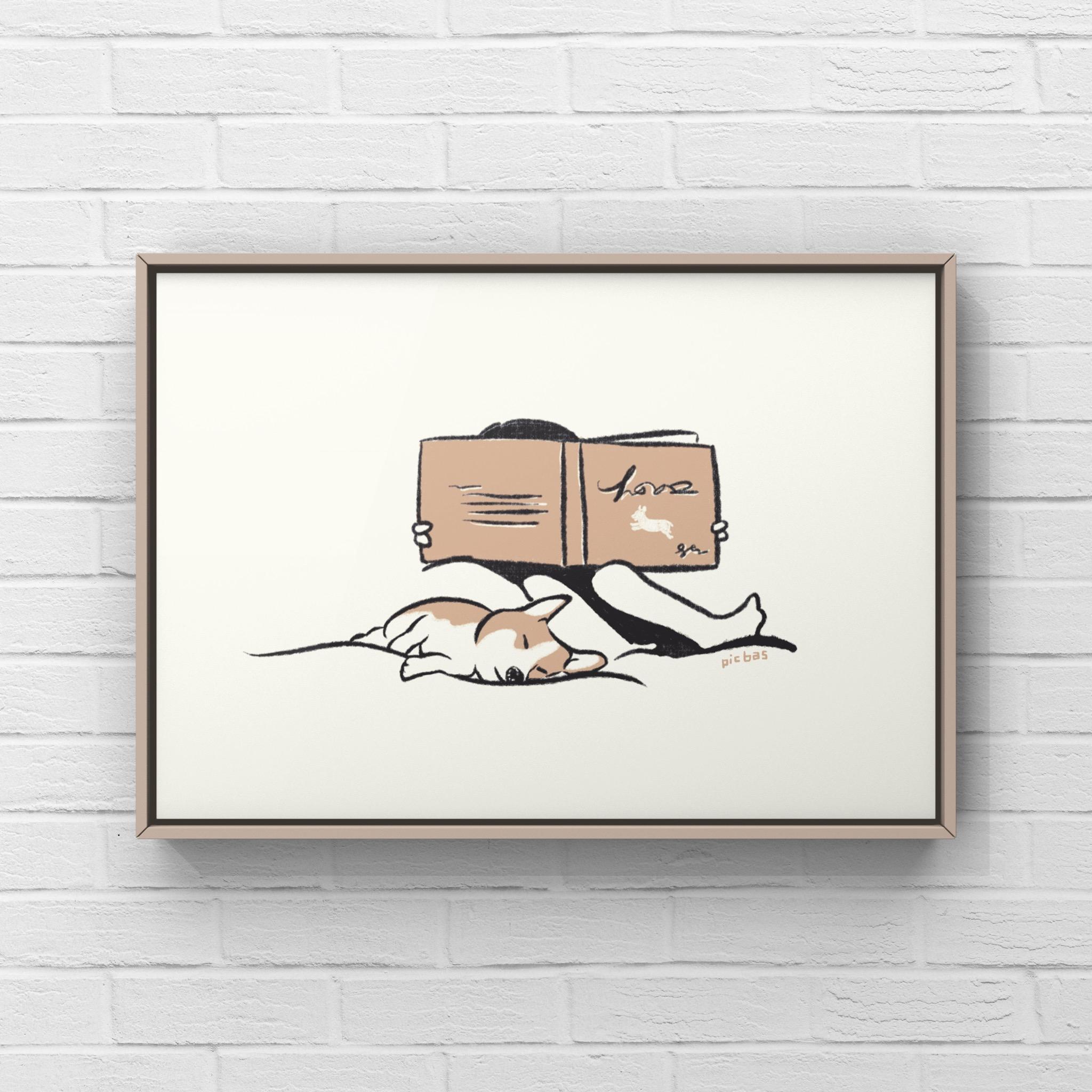 コーギー【読み聞かせ】A4ポスター1枚目の画像