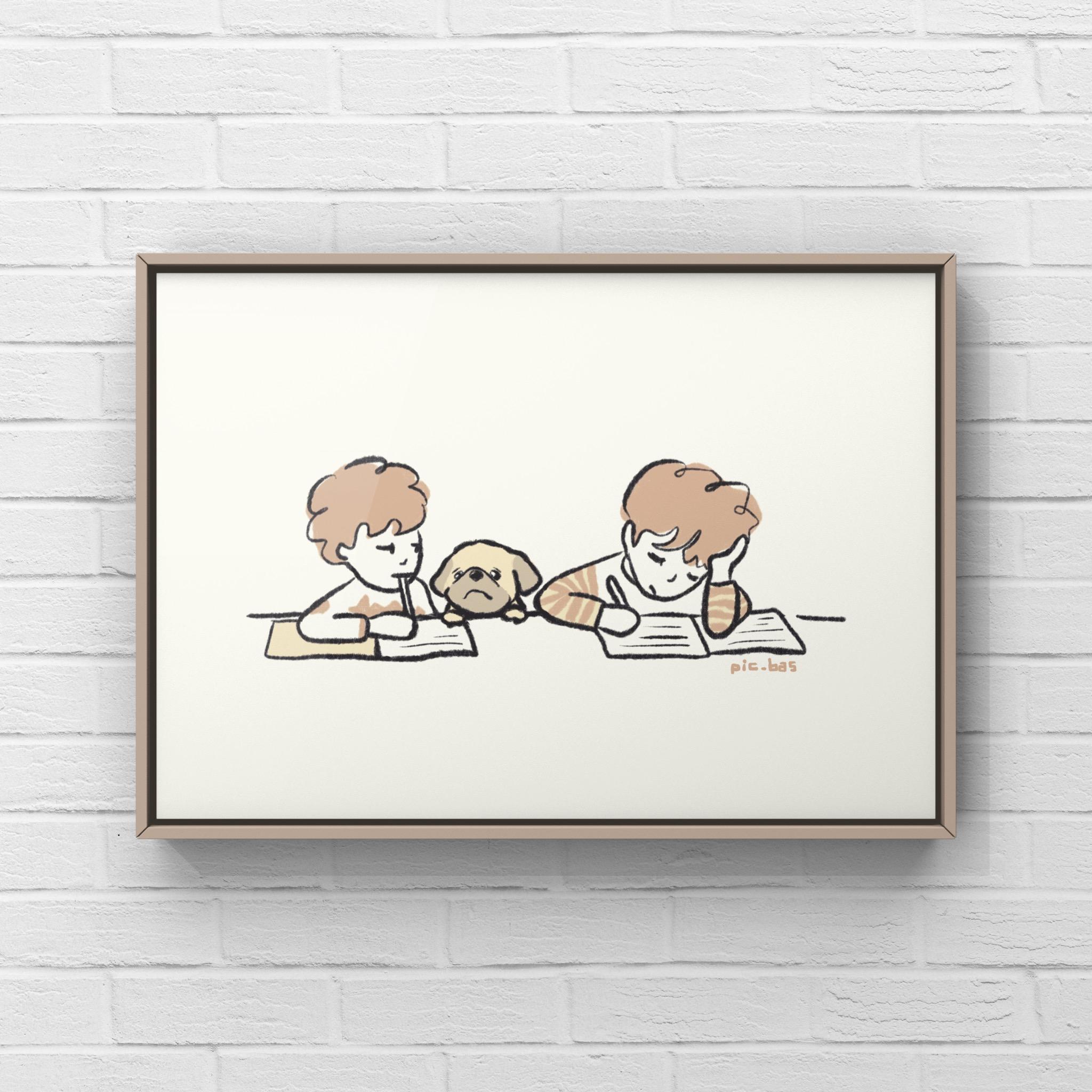 ペキニーズ【宿題】A4ポスター1枚目の画像