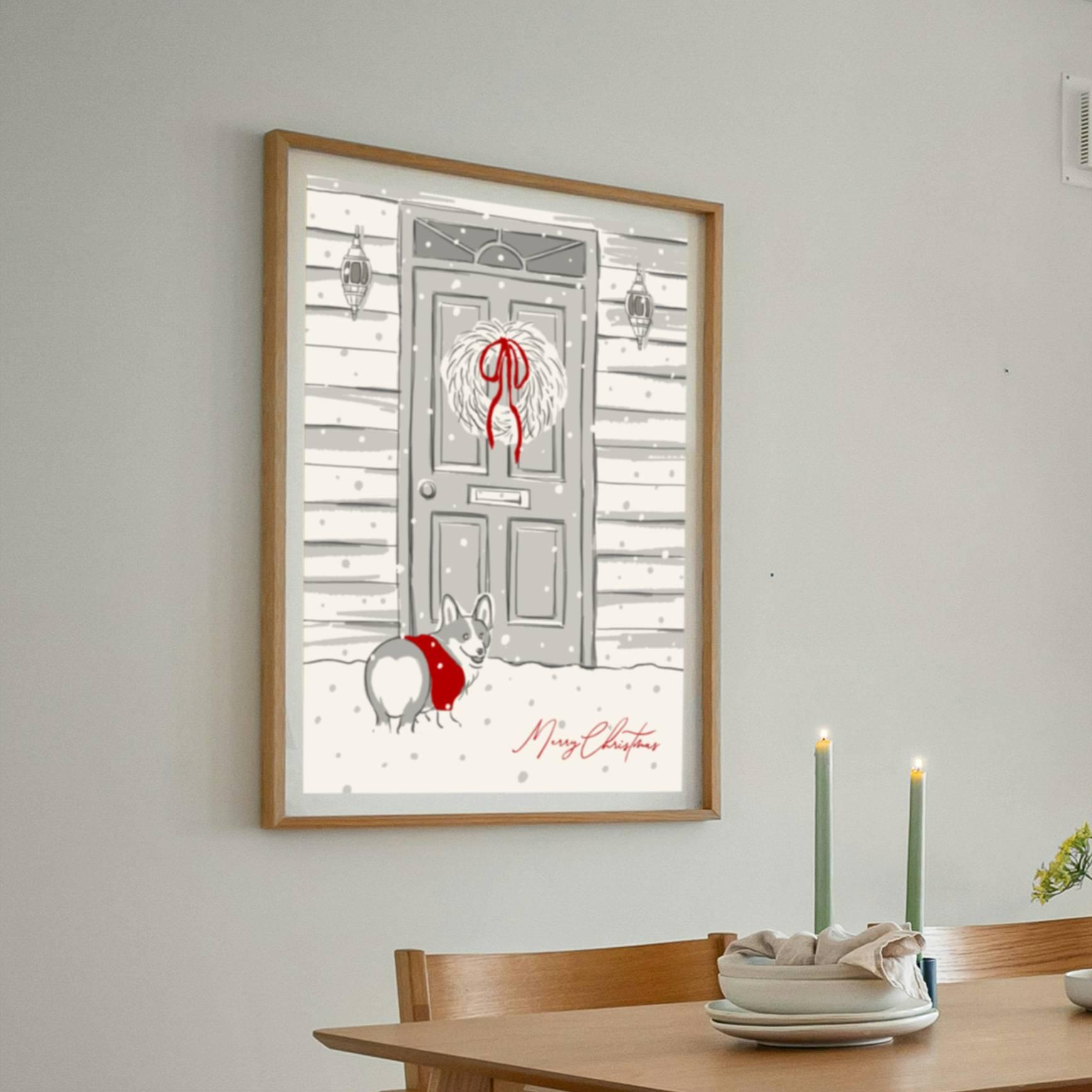 コーギー【カミングホーム】A4ポスター1枚目の画像